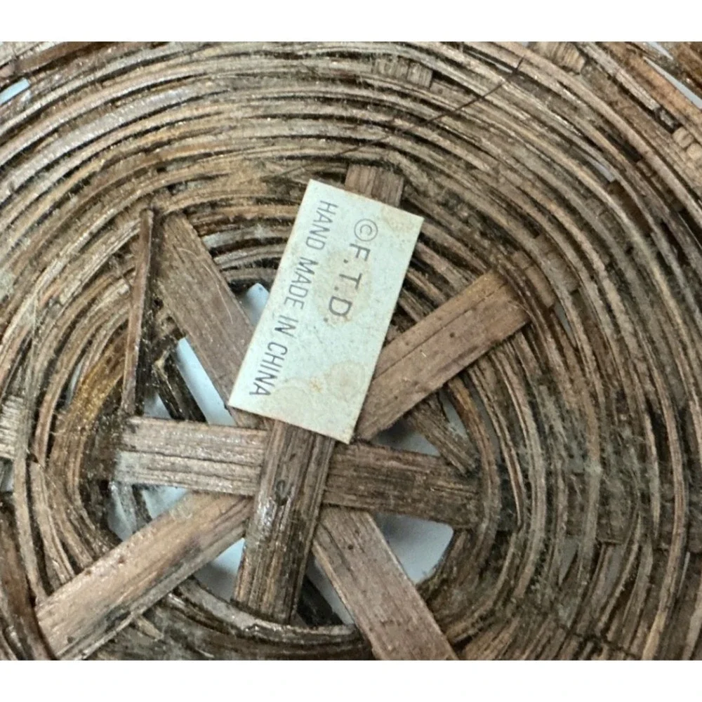 Pinecone Nesting Baskets Set Rustic Woodland Cabin Decor Small Med